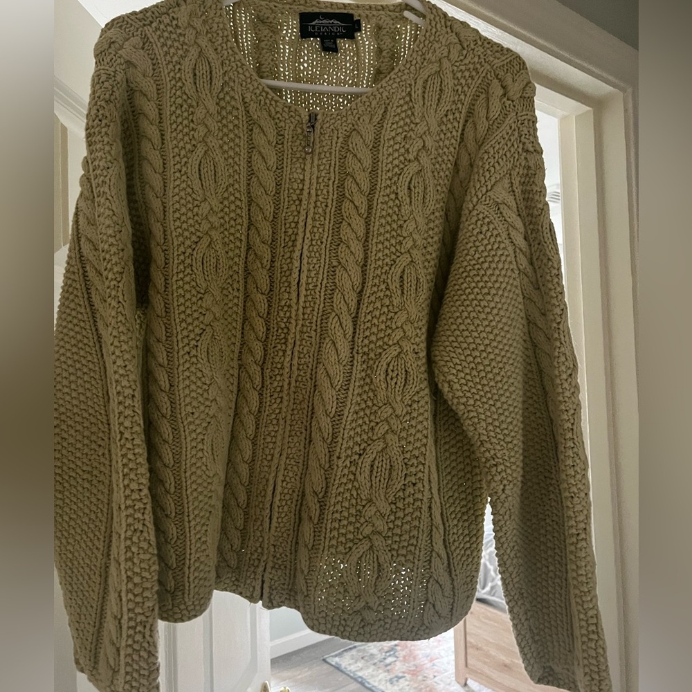 Heavy cabled sweater